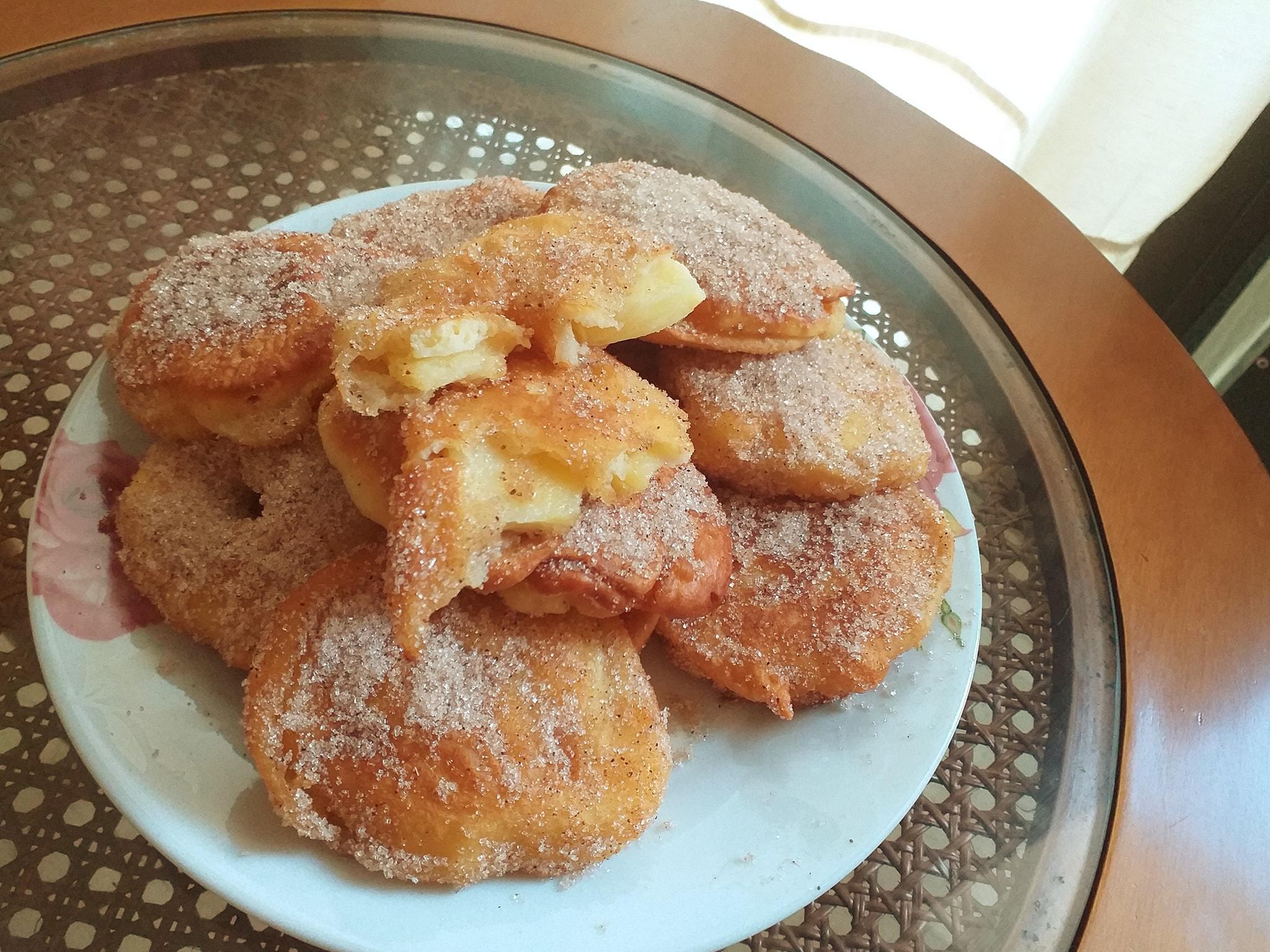 Frittele -di- mele-: Τηγανίτες- μήλου -χωρίς- ζάχαρη-