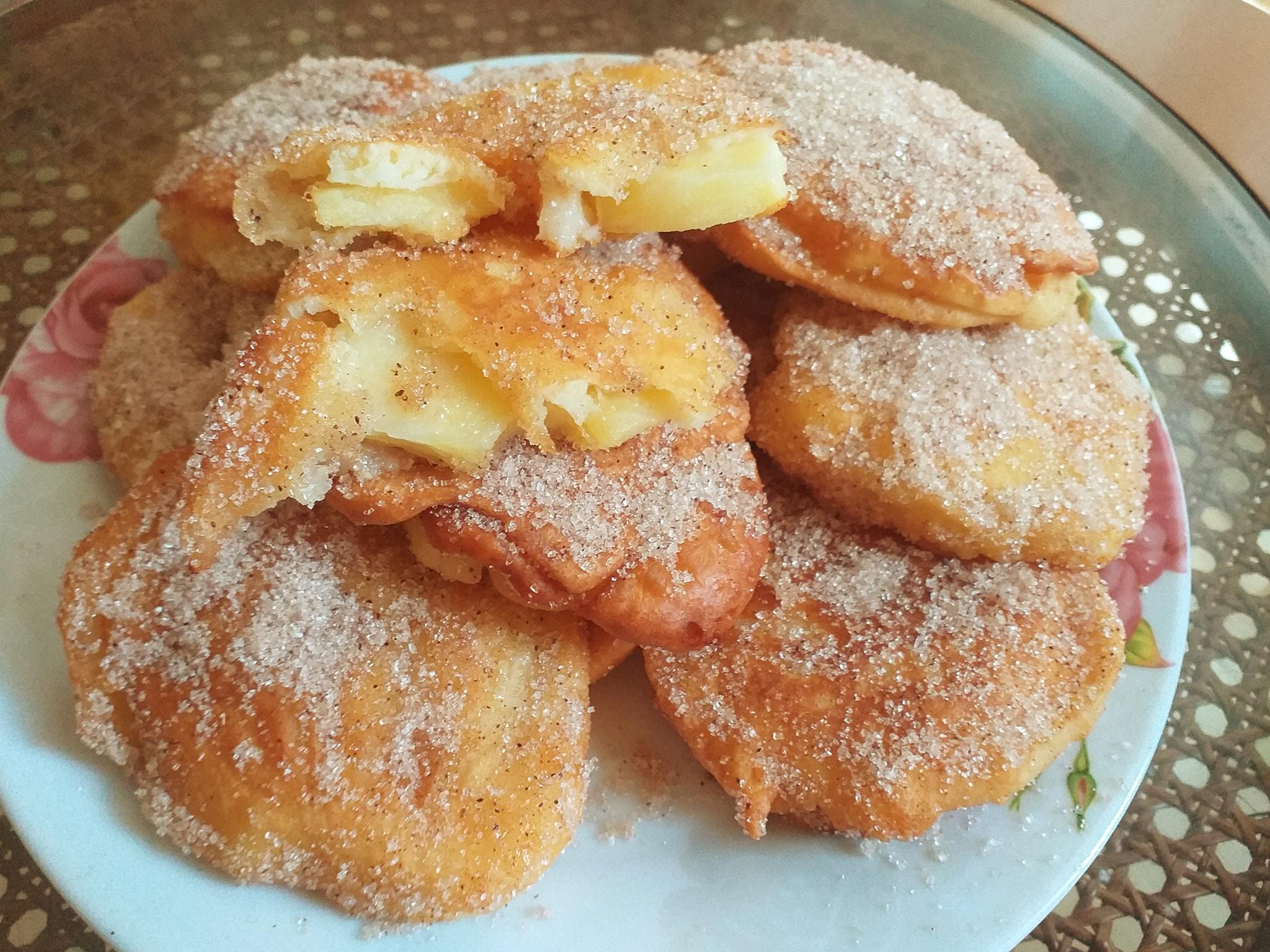 Frittele -di- mele-: Τηγανίτες- μήλου -χωρίς- ζάχαρη-