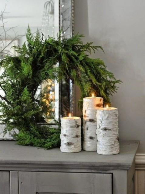 30 -ιδέες- χριστουγεννιάτικης- διακόσμησης -με- κλαδιά- από- ελάτο-