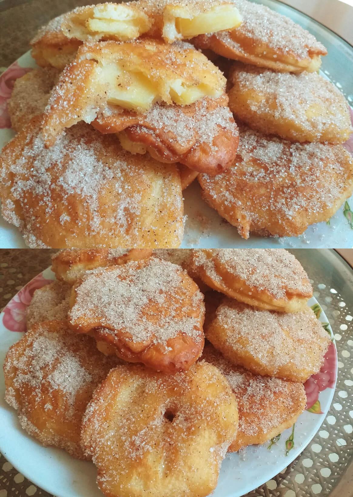 Frittele di mele: Τηγανίτες μήλου χωρίς ζάχαρη