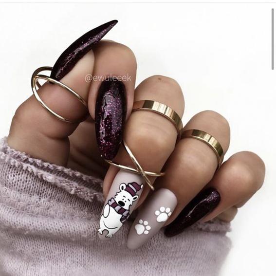 ιδέες-για-ματ-χριστουγεννιάτικα-νύχια-με-χριστουγεννιάτικα-σχέδια-