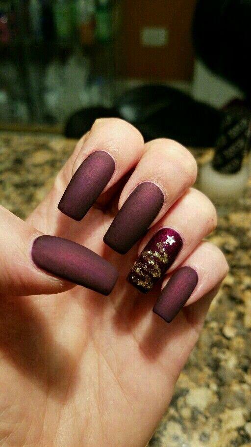 34 ιδέες για χριστουγεννιάτικα ματ νύχια