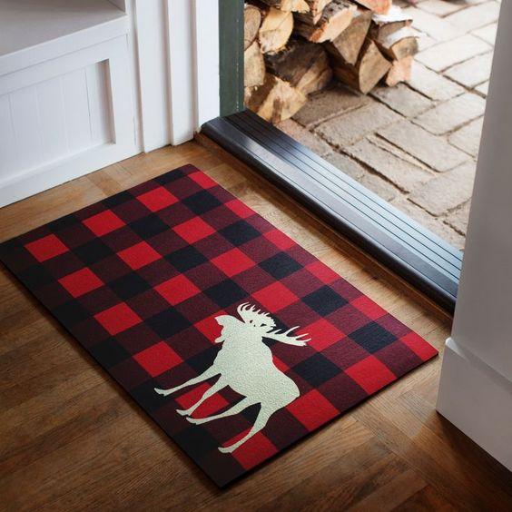 diy-χριστουγεννιάτικα-χαλάκια εισόδου-ιδέες-