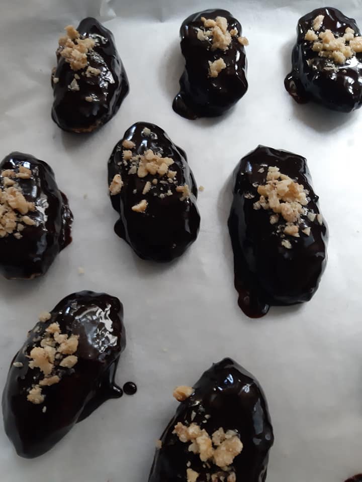 Σοκολατένια -μελομακάρονα -με- βρώμη-