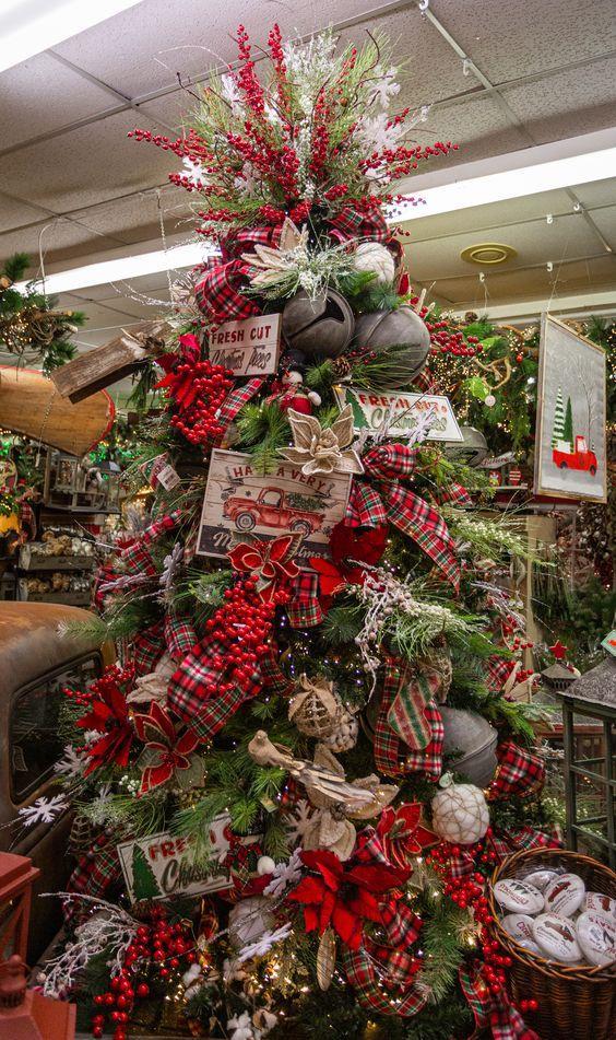 τάσεις-στην-χριστουγεννιάτικη-διακόσμηση-vintage χριστουγεννιάτικο-δέντρο-