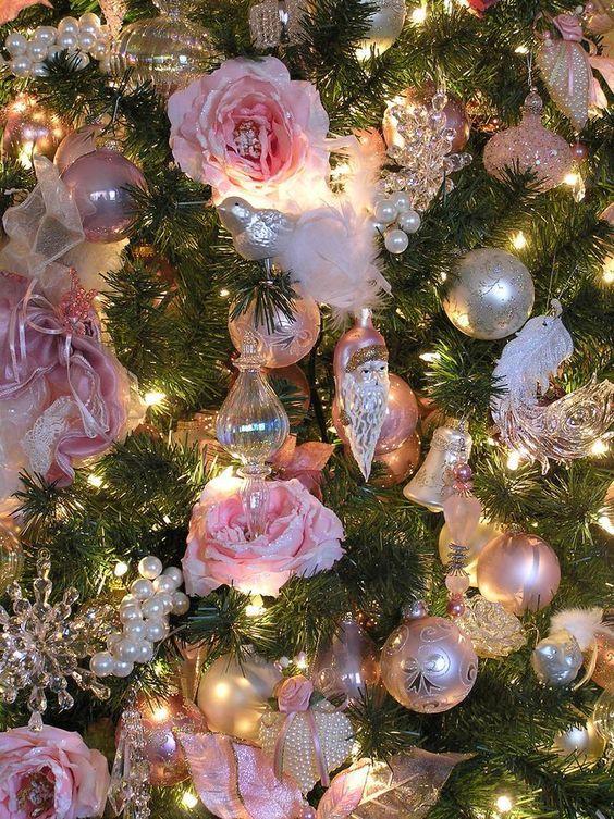 ροζ-χρώμα-στο-χριστουγεννιάτικο δέντρο-ιδέες-