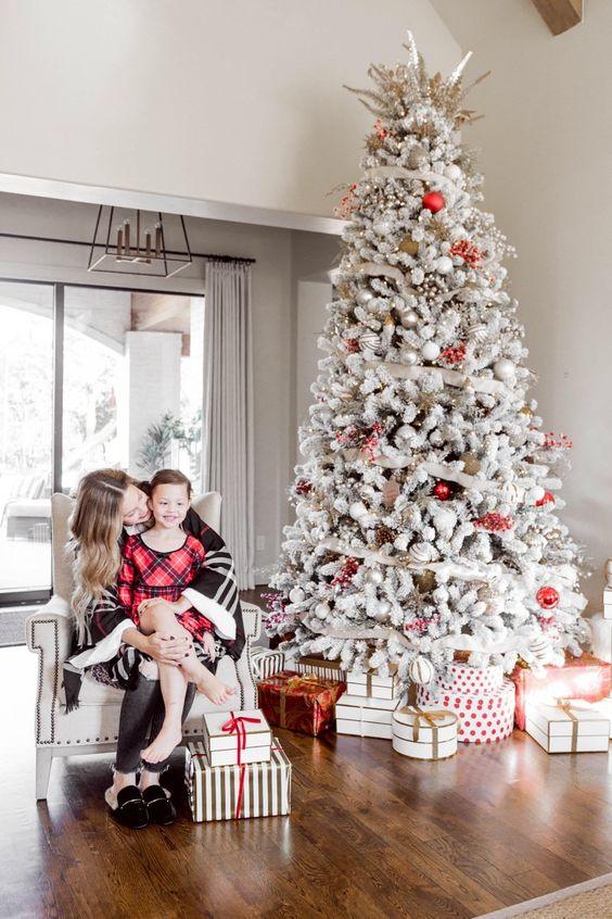 ιδέες-για-χιονισμένα-χριστουγεννιάτικα-δέντρα-