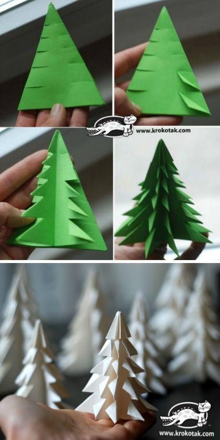 χριστουγεννιάτικα-δέντρα-από-χαρτόνι-ιδέες-για-χριστουγεννιάτικες κατασκευές-