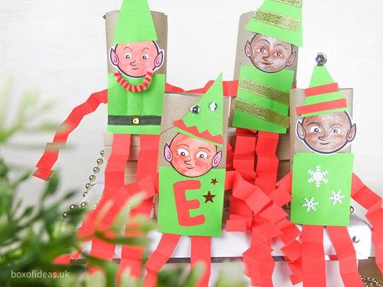 καλικάντζαροι-από-χαρτόνι-ιδέες-για-χριστουγεννιάτικες κατασκευές-