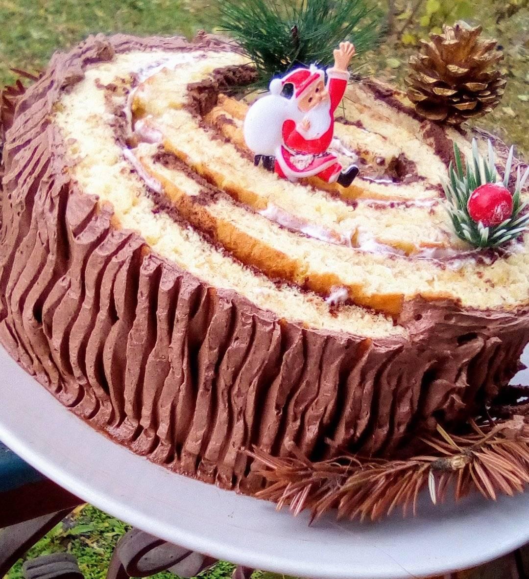 χριστουγεννιάτικη-τούρτα-κορμός-