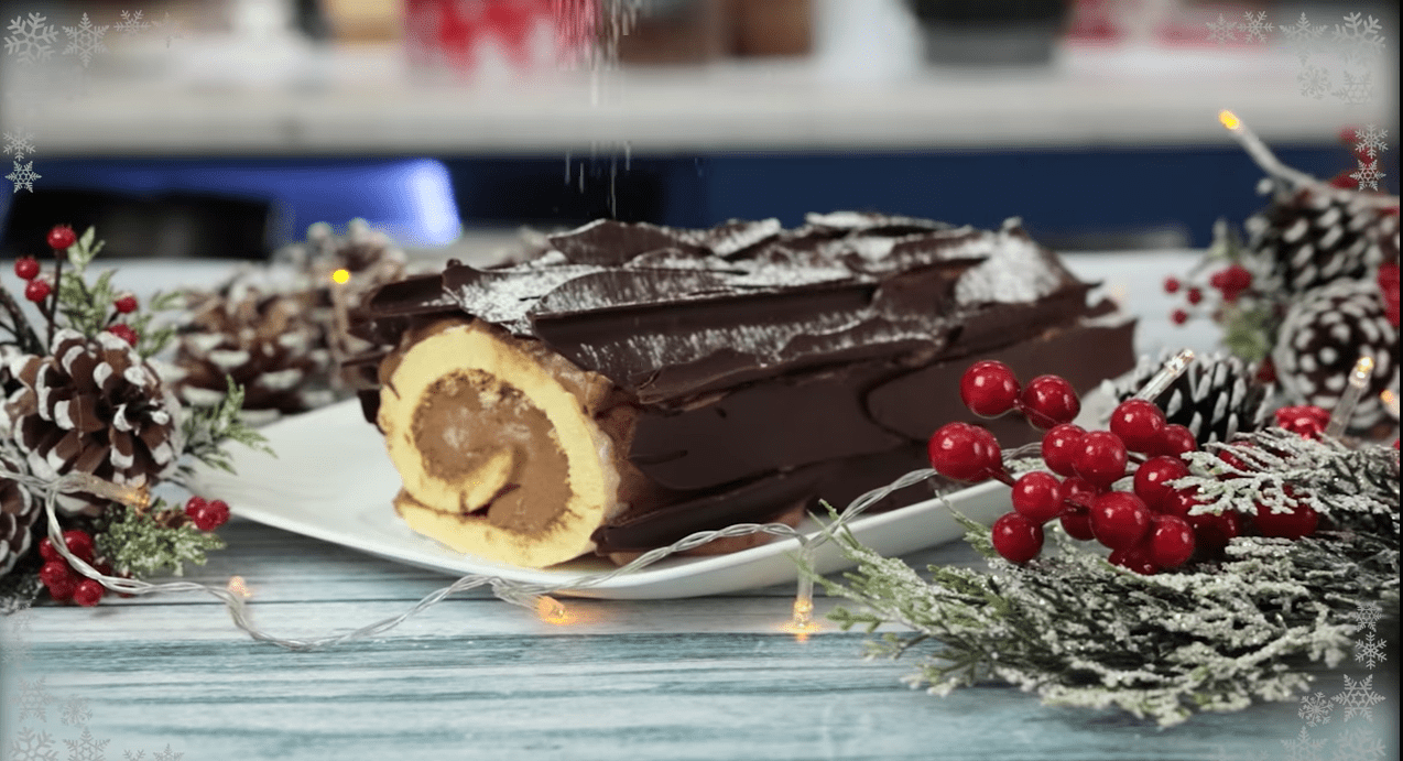 Παραδοσιακό Ελβετικό ρολό σοκολάτας