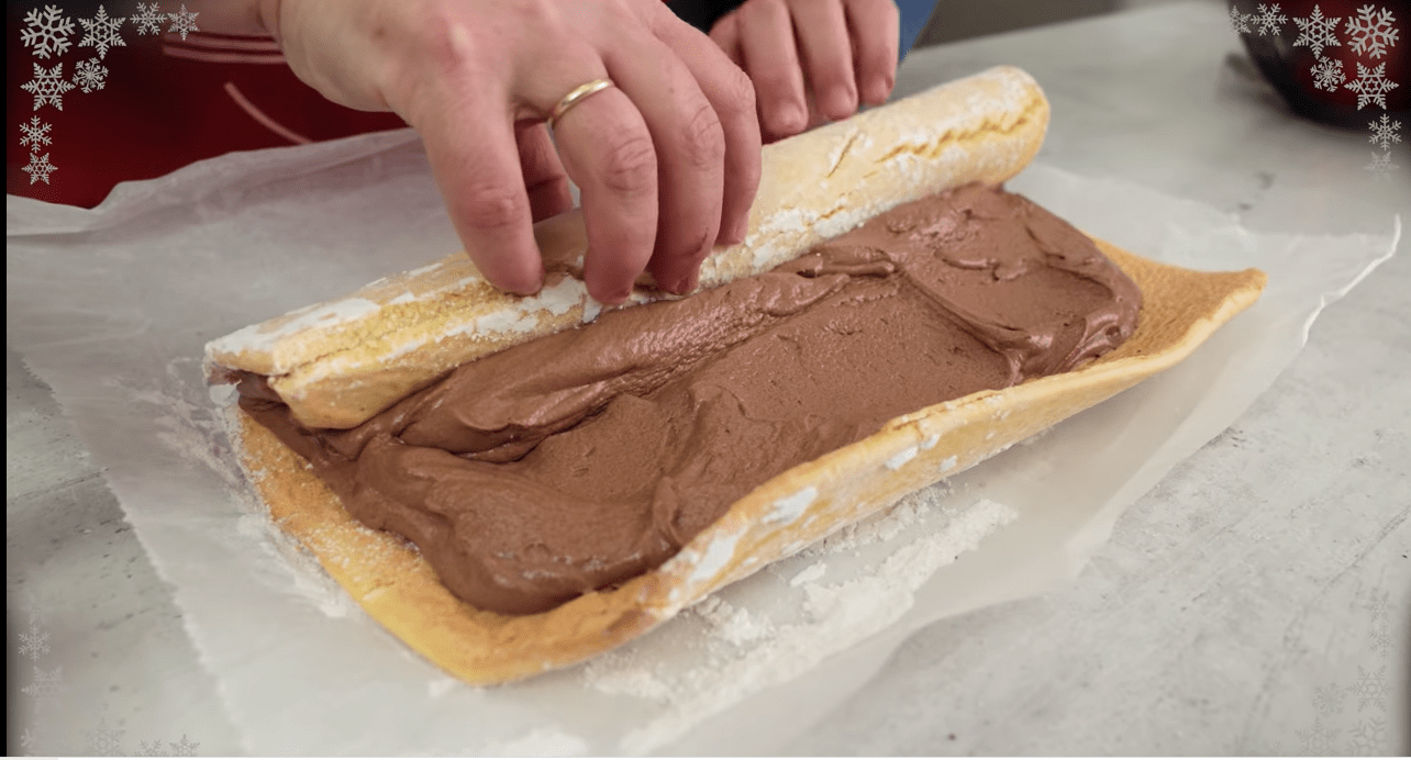 Παραδοσιακό Ελβετικό ρολό σοκολάτας