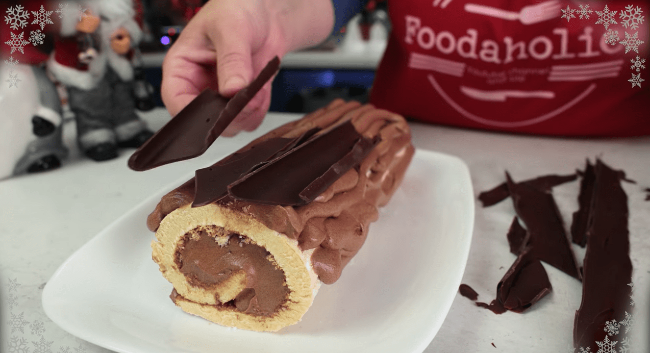 Παραδοσιακό Ελβετικό ρολό σοκολάτας