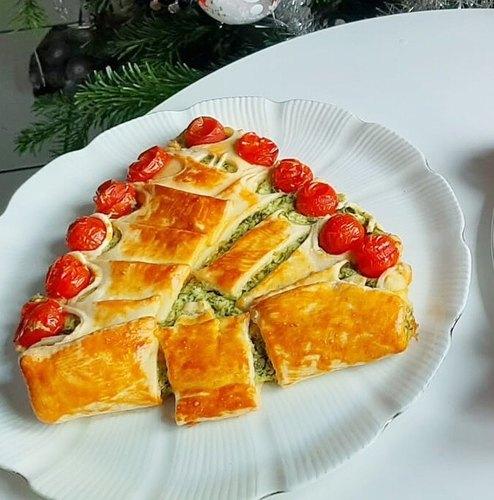 Τάρτα- σε -σχήμα- χριστουγεννιάτικου- δέντρου-