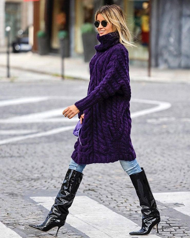 vinyl μπότες-με-τζιν-παντελόνι-τάσεις-