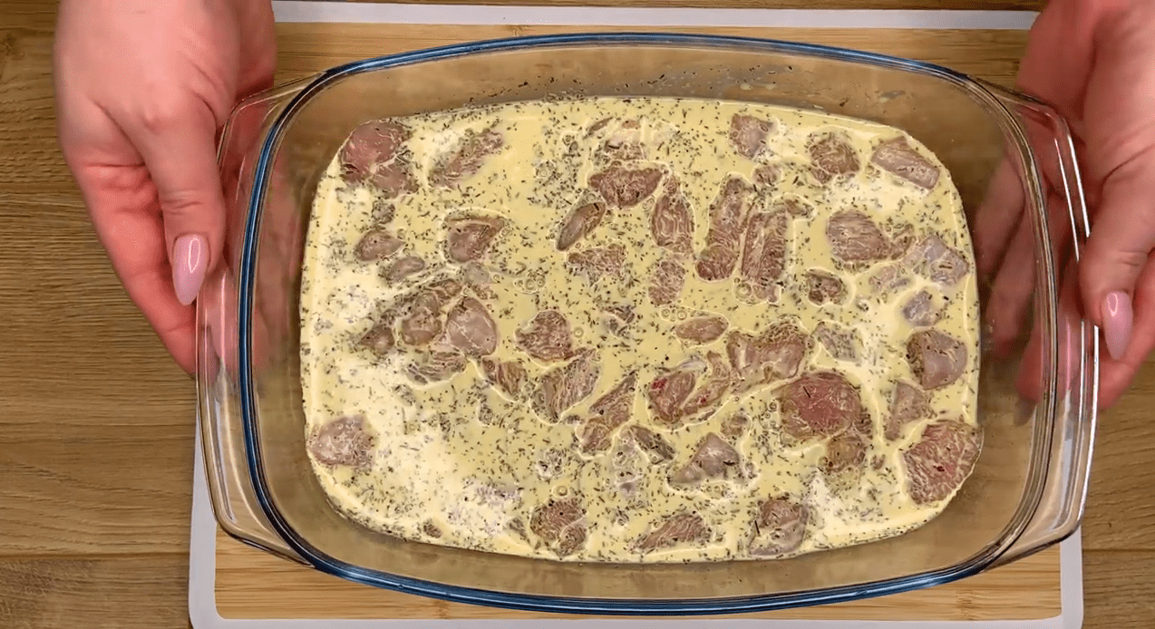 Φιλέτο κοτόπουλο με κρέμα γάλακτος στον φούρνο