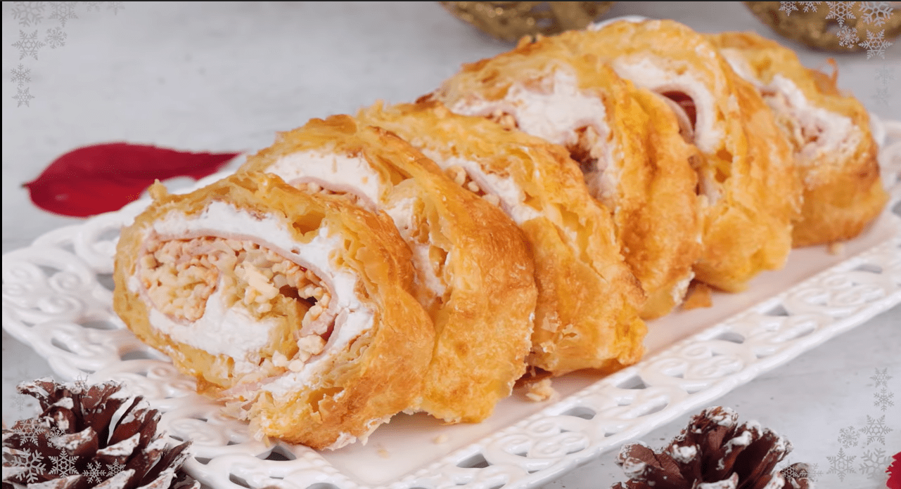 Εύκολο αλμυρό ρολό με φύλλο κρούστας