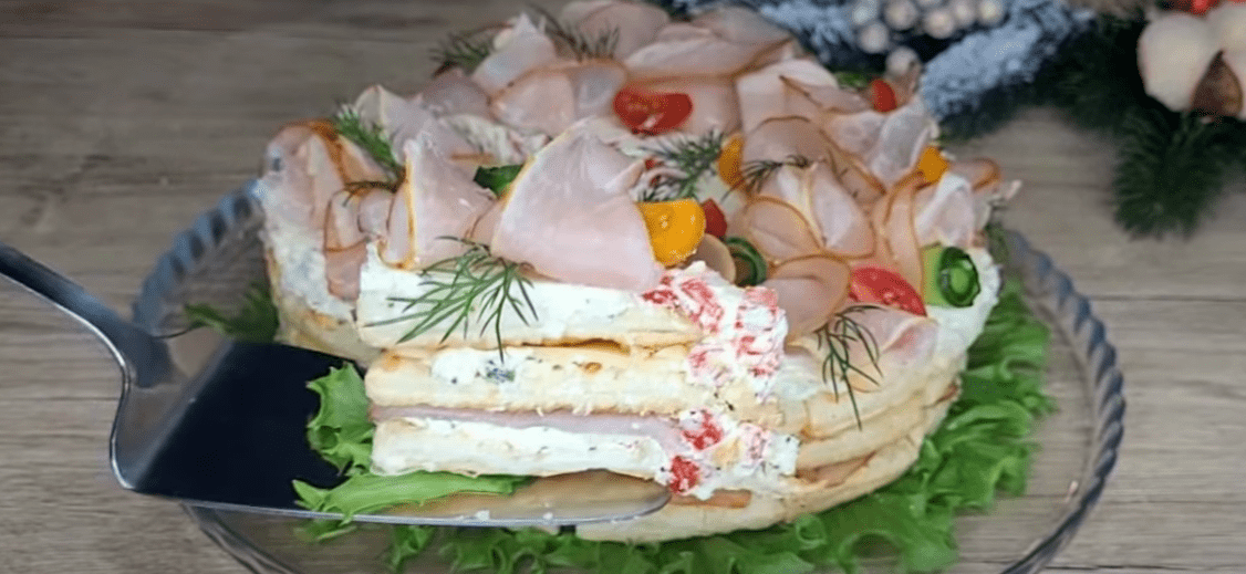 αλμυρή -τούρτα- για- τα- Χριστούγεννα-