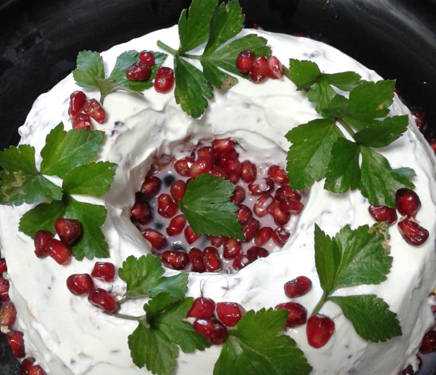 Χριστουγεννιάτικη σαλάτα με ρόδι