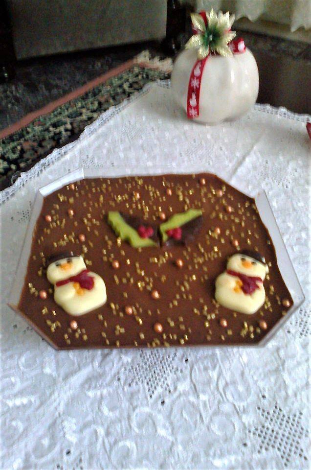 Σοκολατένιο -cheesecake -από- μελομακάρονα- που- περίσσεψαν-