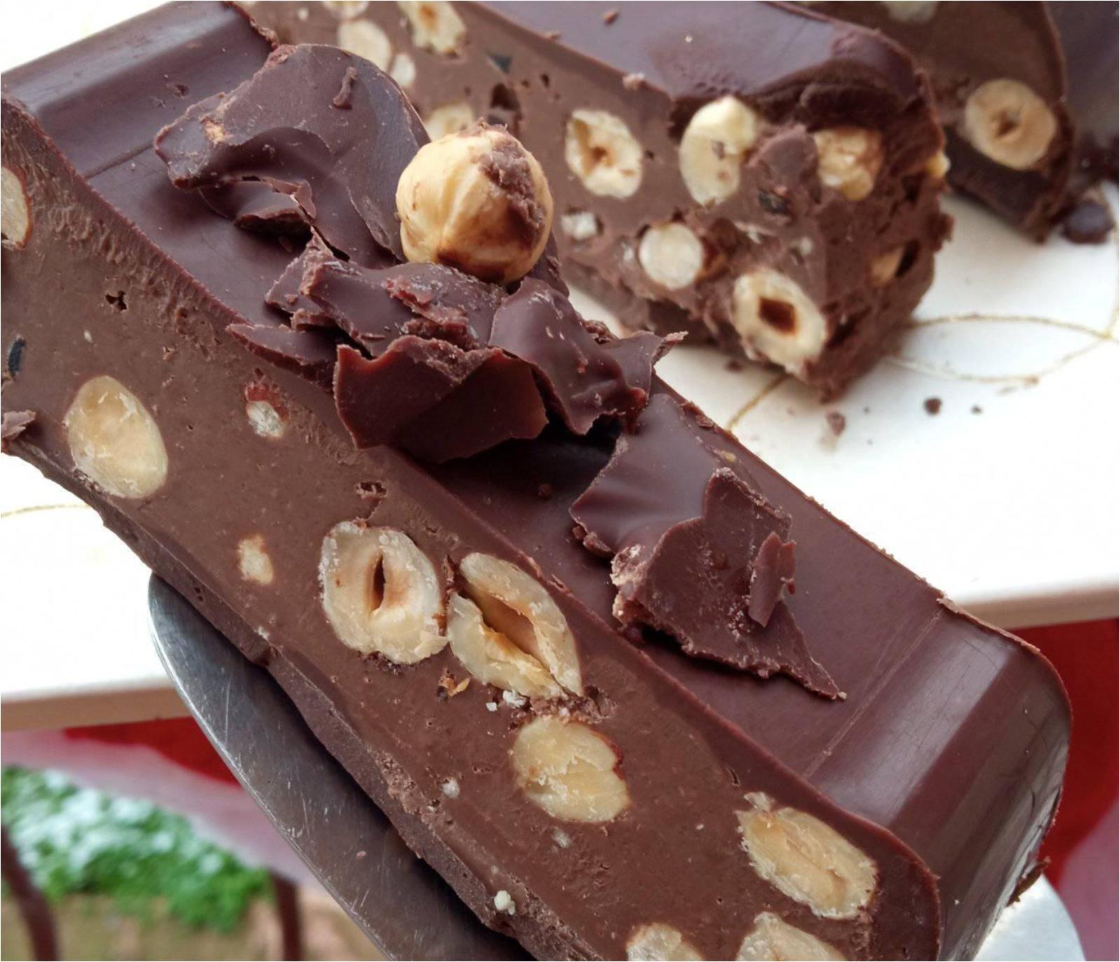 Χριστουγεννιάτικος κορμός Νουτέλα