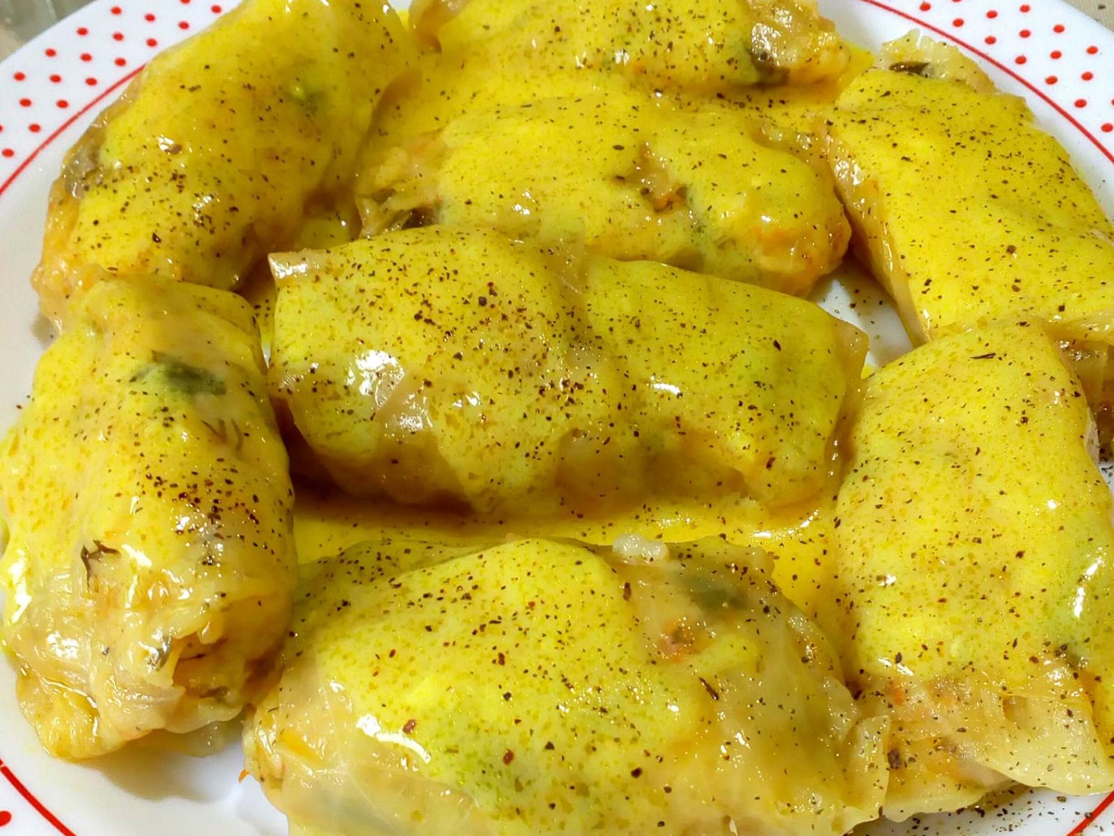 Λαχανοντολμάδες-αυγολέμονο-με κουρκουμά-συνταγή- Λαχανοντολμάδες-αυγολέμονο-με κουρκουμά-συνταγή-