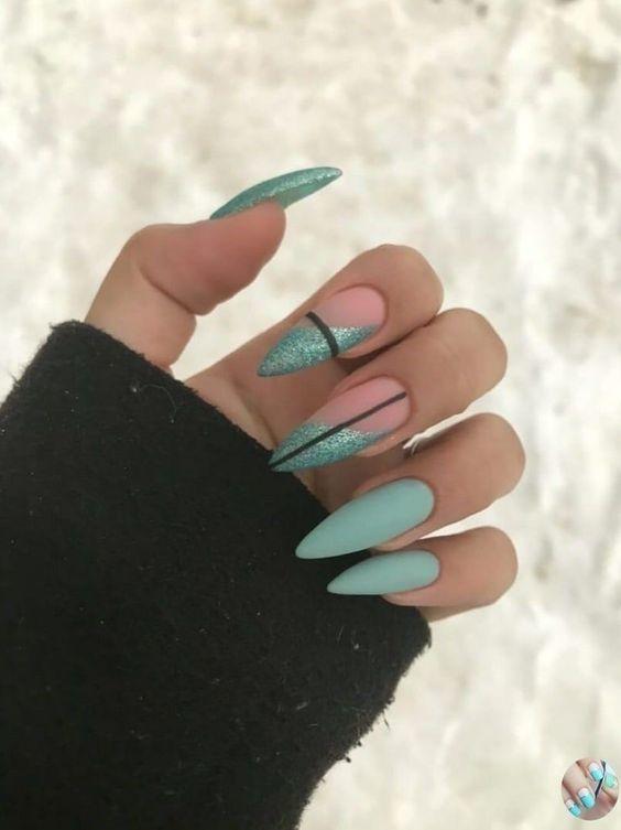 πετρόλ νύχια-ιδέες-για-τον-Ιανουάριο-2022-