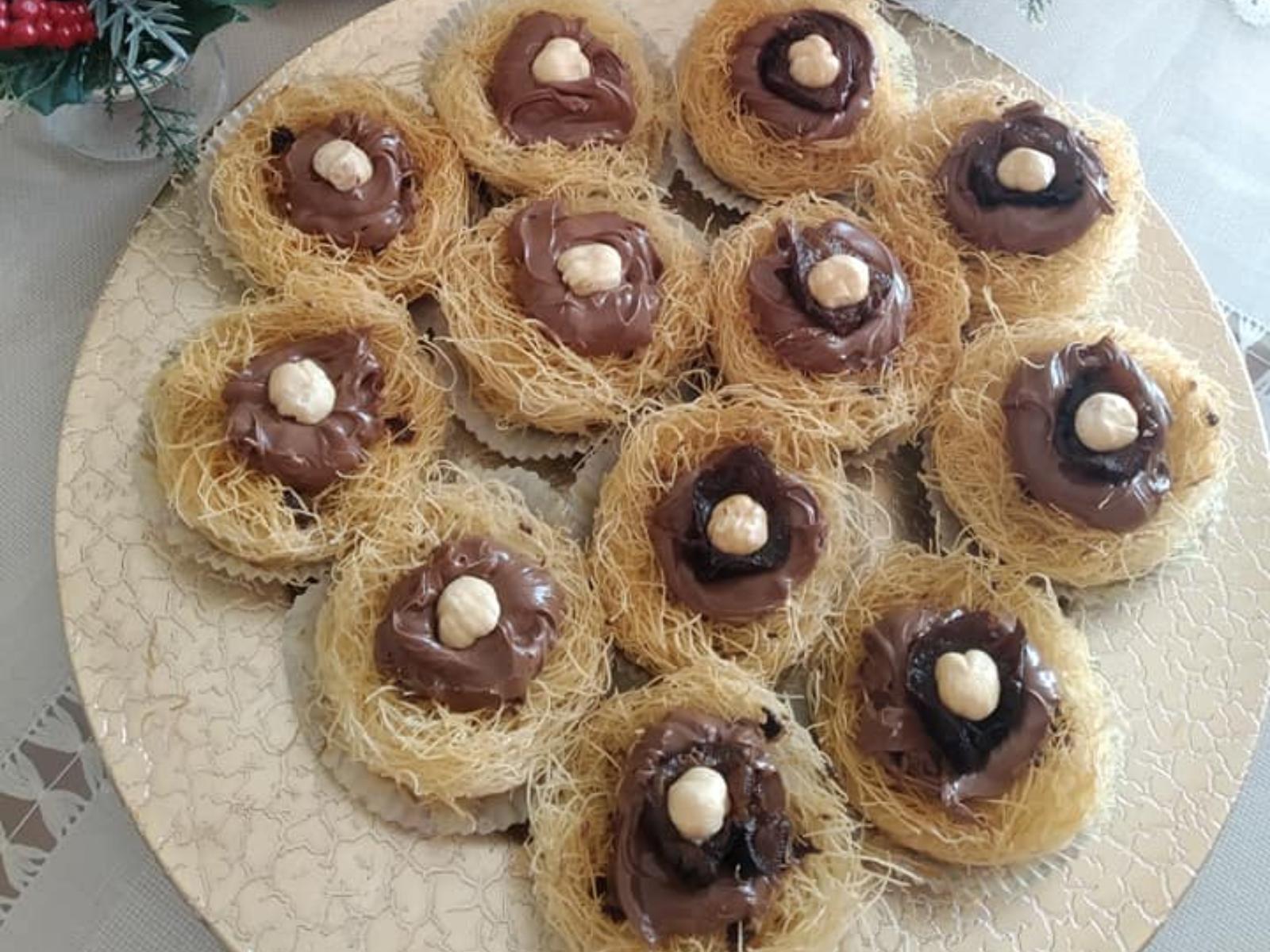 φωλίτσες-από-κανταΐφι-με-μερέντα- φωλίτσες-από-κανταΐφι-με-μερέντα-