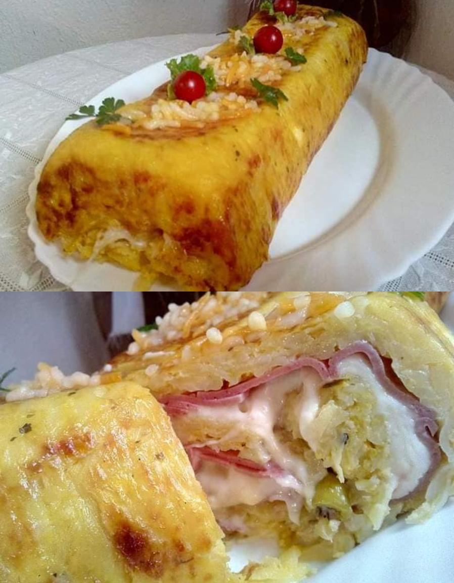 Πρωτοχρονιάτικο ρολό πατάτας