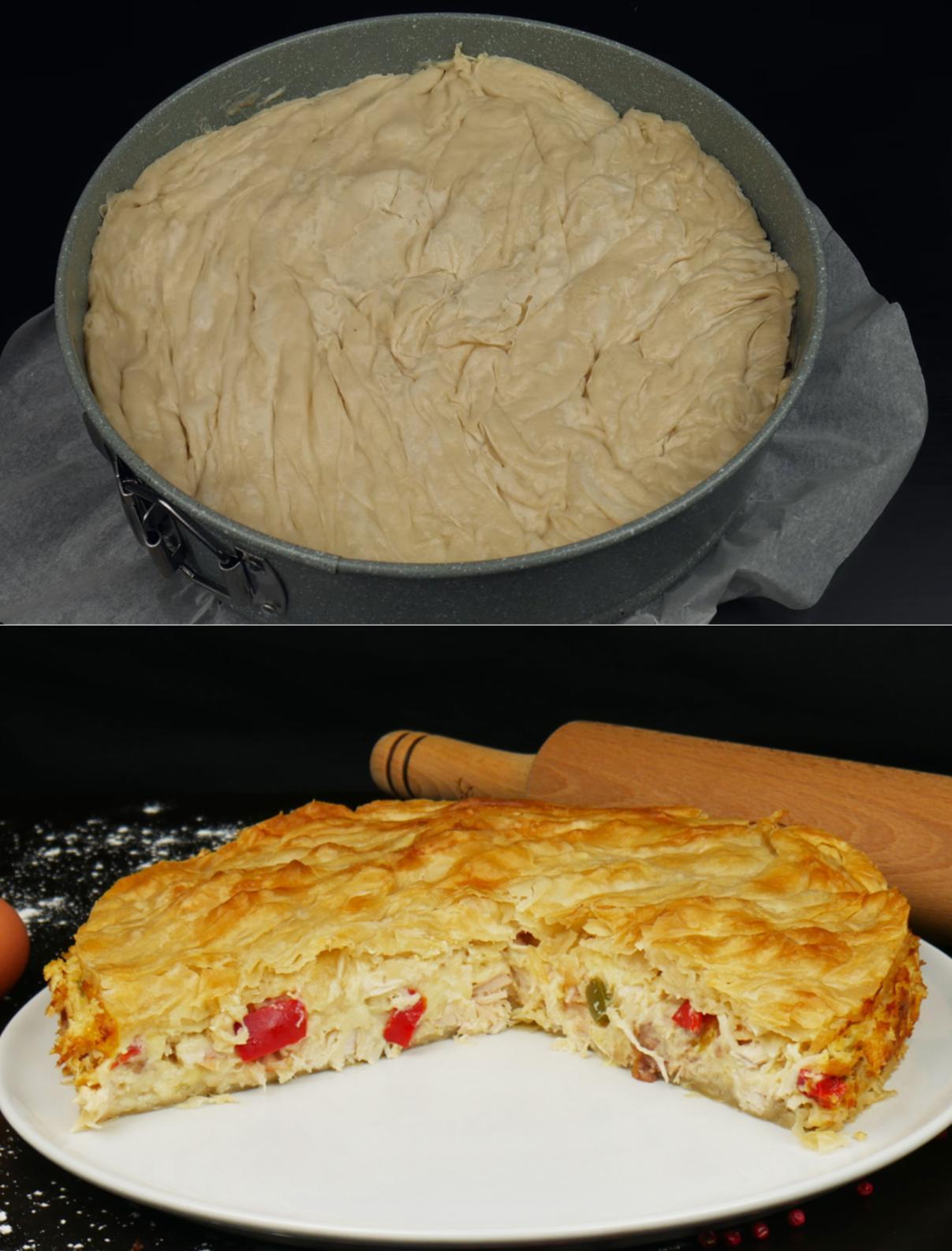 Κοτόπιτα με Κοζανίτικο φύλλο