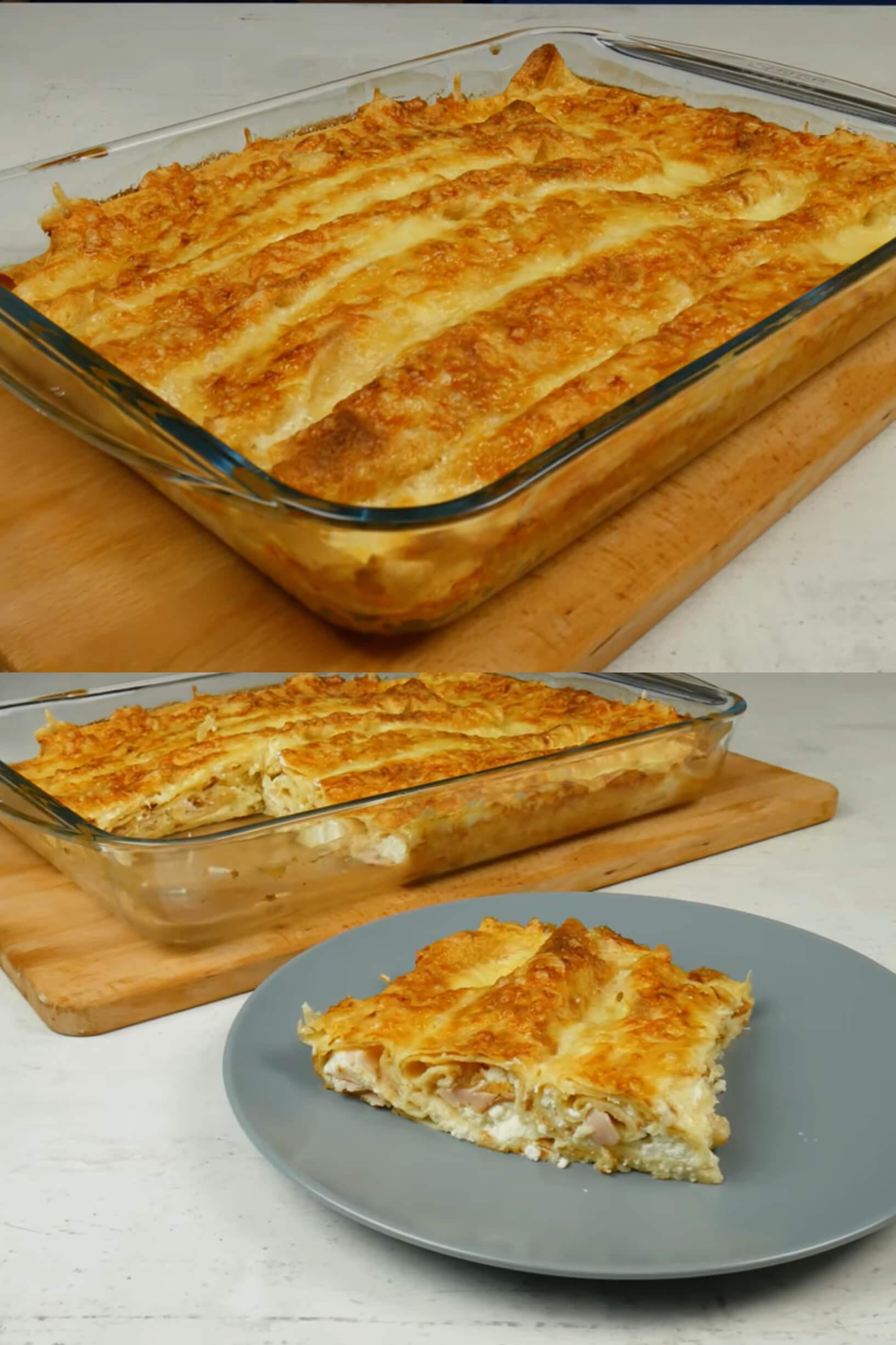 Κρέπες φούρνου με φέτα