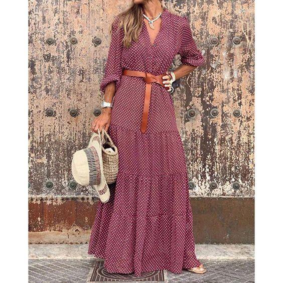 κόκκινο-εμπριμέ-φόρεμα-για-τον-Χειμώνα 2022- κόκκινο-εμπριμέ-φόρεμα-για-τον-Χειμώνα 2022-