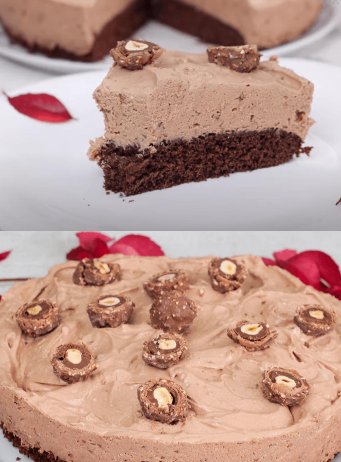 Τούρτα Ferrero Rocher χωρίς ζάχαρη