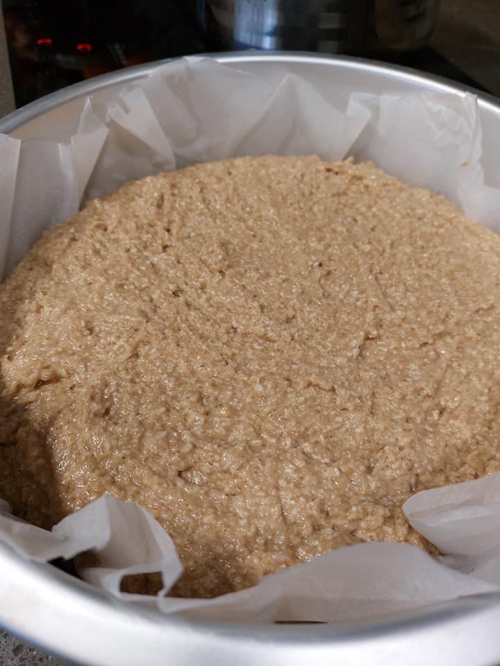 ραβανί-με-αλεύρι ολικής άλεσης-και-μέλι-συνταγή-