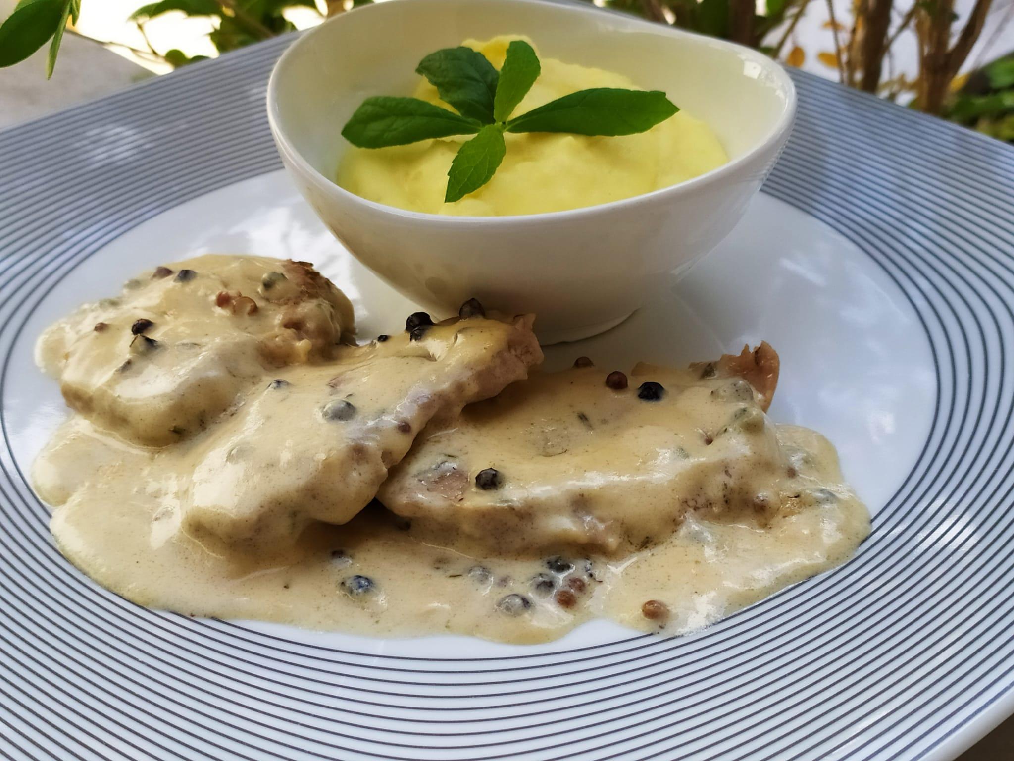 Ψαρονέφρι- πιπεράτο- με- πουρέ-