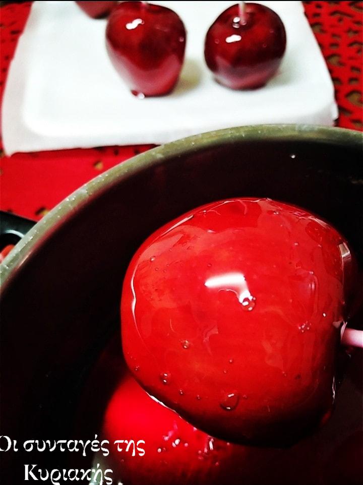 συνταγή-για-καραμελωμένα μήλα-