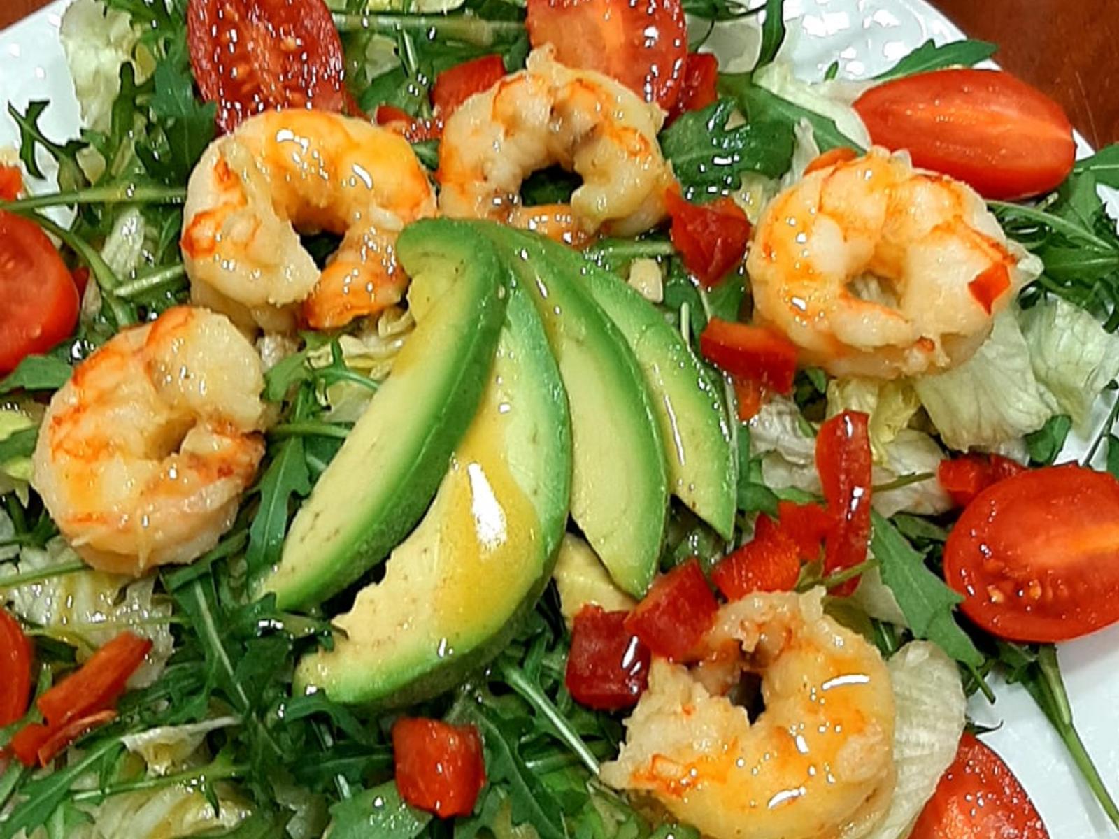 πράσινη- σαλάτα- με- γαρίδες-