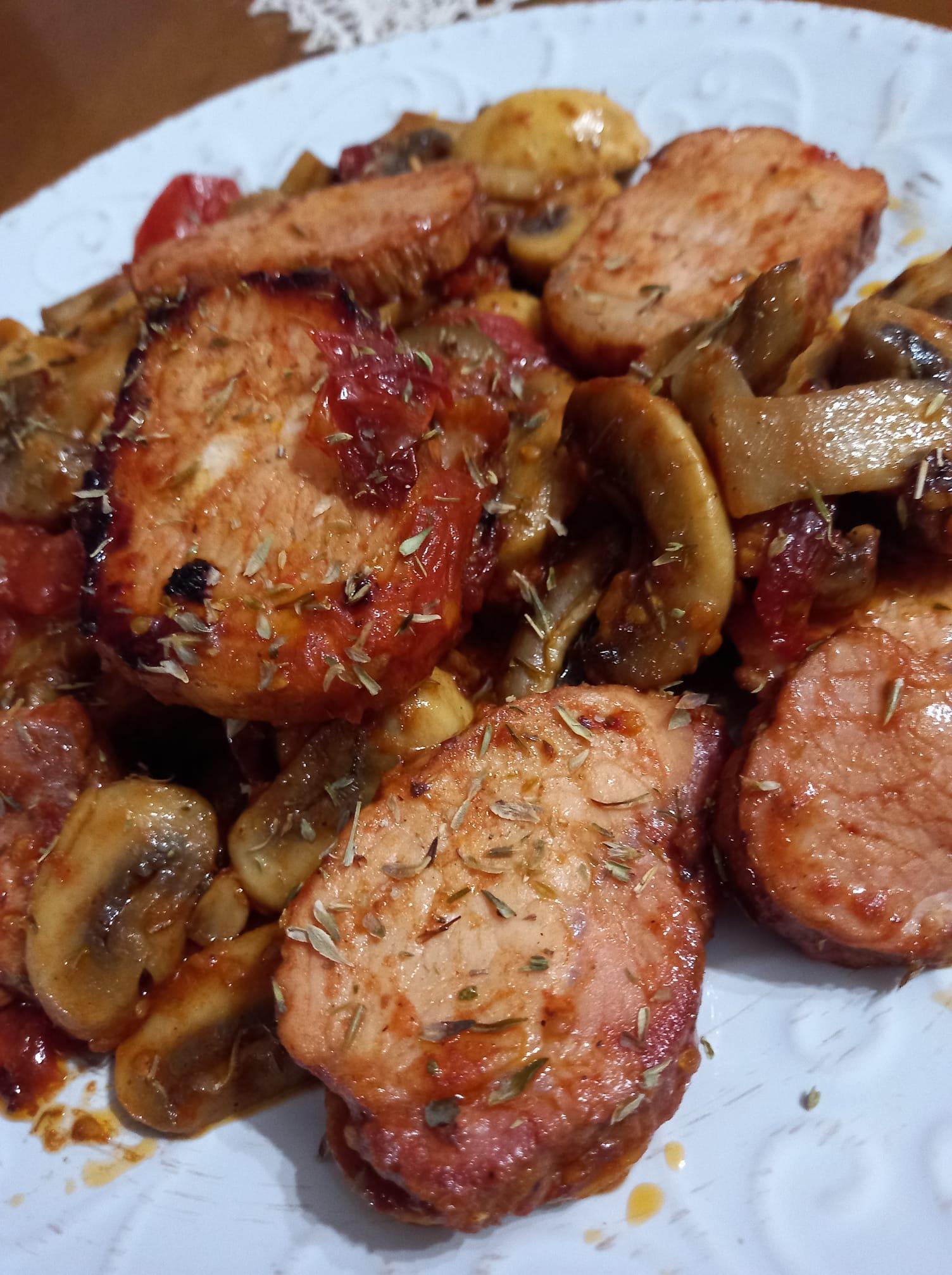 Απάκι- με- σάλτσα -και -μανιτάρια- Απάκι- με- σάλτσα -και -μανιτάρια-