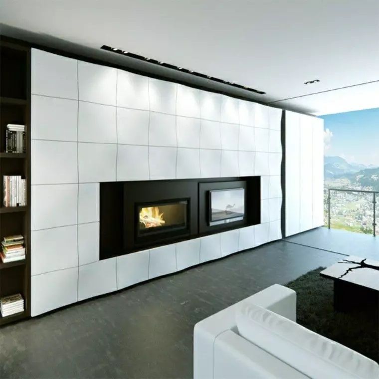 τρισδιάστατα πλακάκια τοίχου-στο-τζάκι-ιδέες-διακόσμησης-