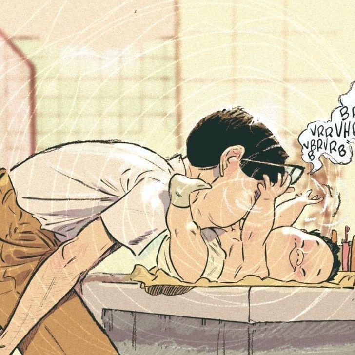 ζωγραφιές-που-περιγράφουν-τις-οικογενειακές-στιγμές-