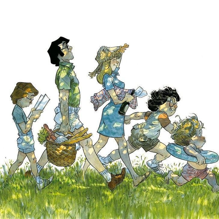 ζωγραφιές-που-περιγράφουν-τις-οικογενειακές-στιγμές-