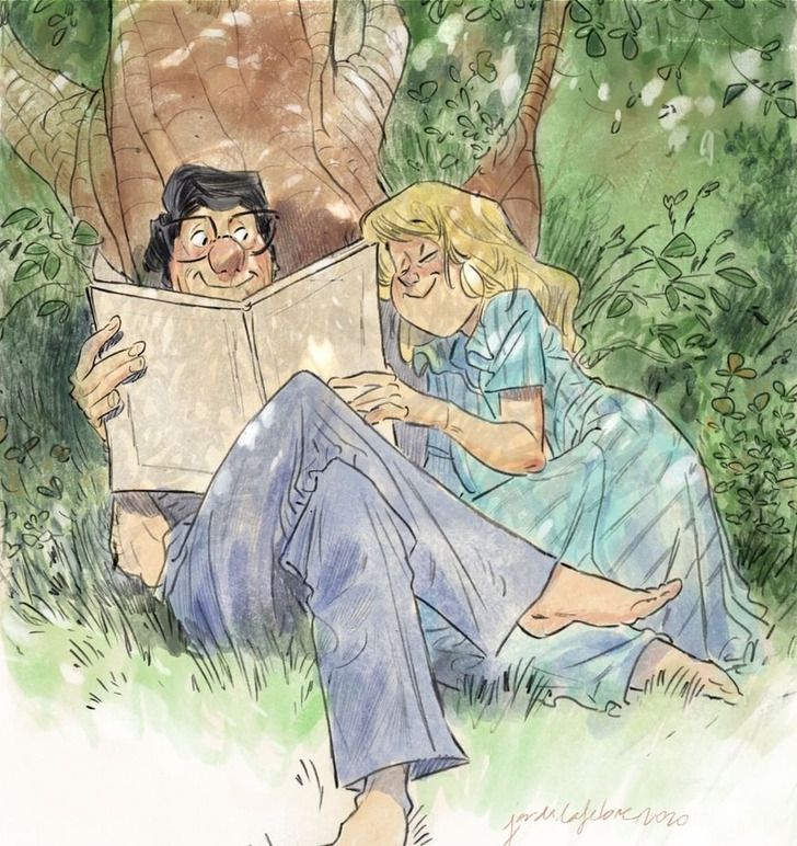 ζωγραφιές-που-περιγράφουν-τις-οικογενειακές-στιγμές-