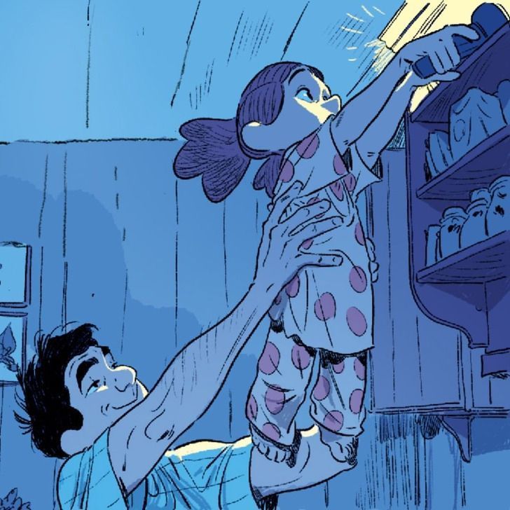 ζωγραφιές-που-περιγράφουν-τις-οικογενειακές-στιγμές-