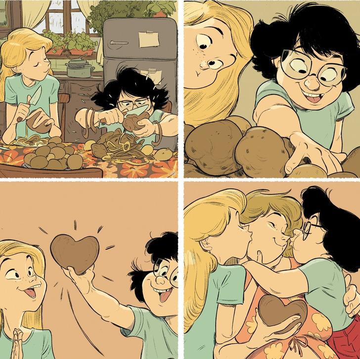 ζωγραφιές-που-περιγράφουν-τις-οικογενειακές-στιγμές-