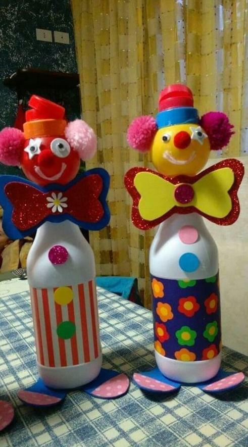 κλόουν-από-γυάλινα μπουκάλια-ιδέες-για-παιδικές-αποκριάτικες κατασκευές- κλόουν-από-γυάλινα μπουκάλια-ιδέες-για-παιδικές-αποκριάτικες κατασκευές-