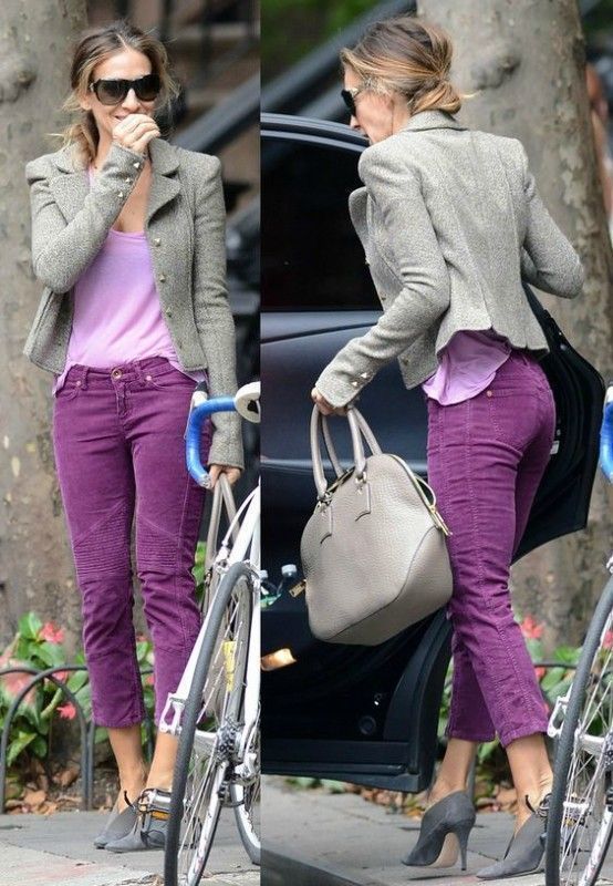 μοβ-τζιν-ιδέες-για-χρωματιστά τζιν-τάσεις 2022-