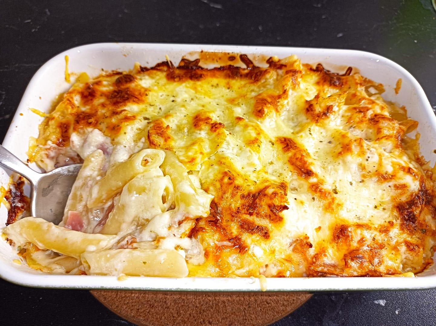 πένες -φούρνου- με- κρέμα- γάλακτος-