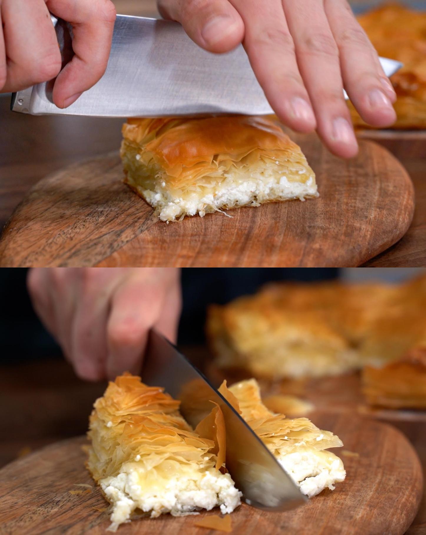 Εύκολη τυρόπιτα με τραγανό φύλλο κρούστας