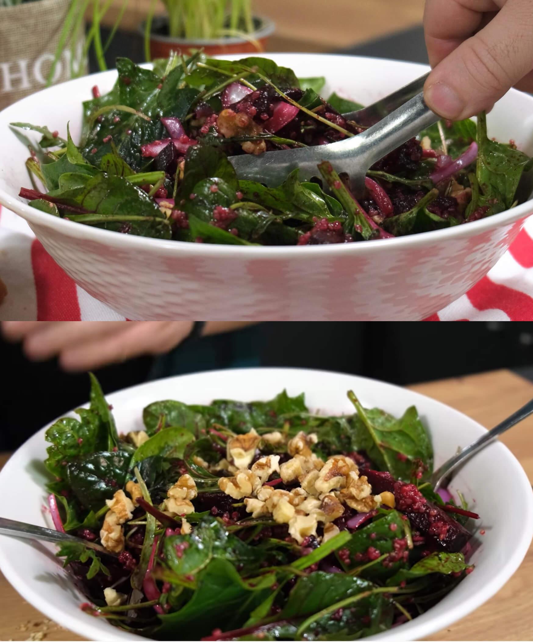 Σαλάτα με παντζάρι και κινόα