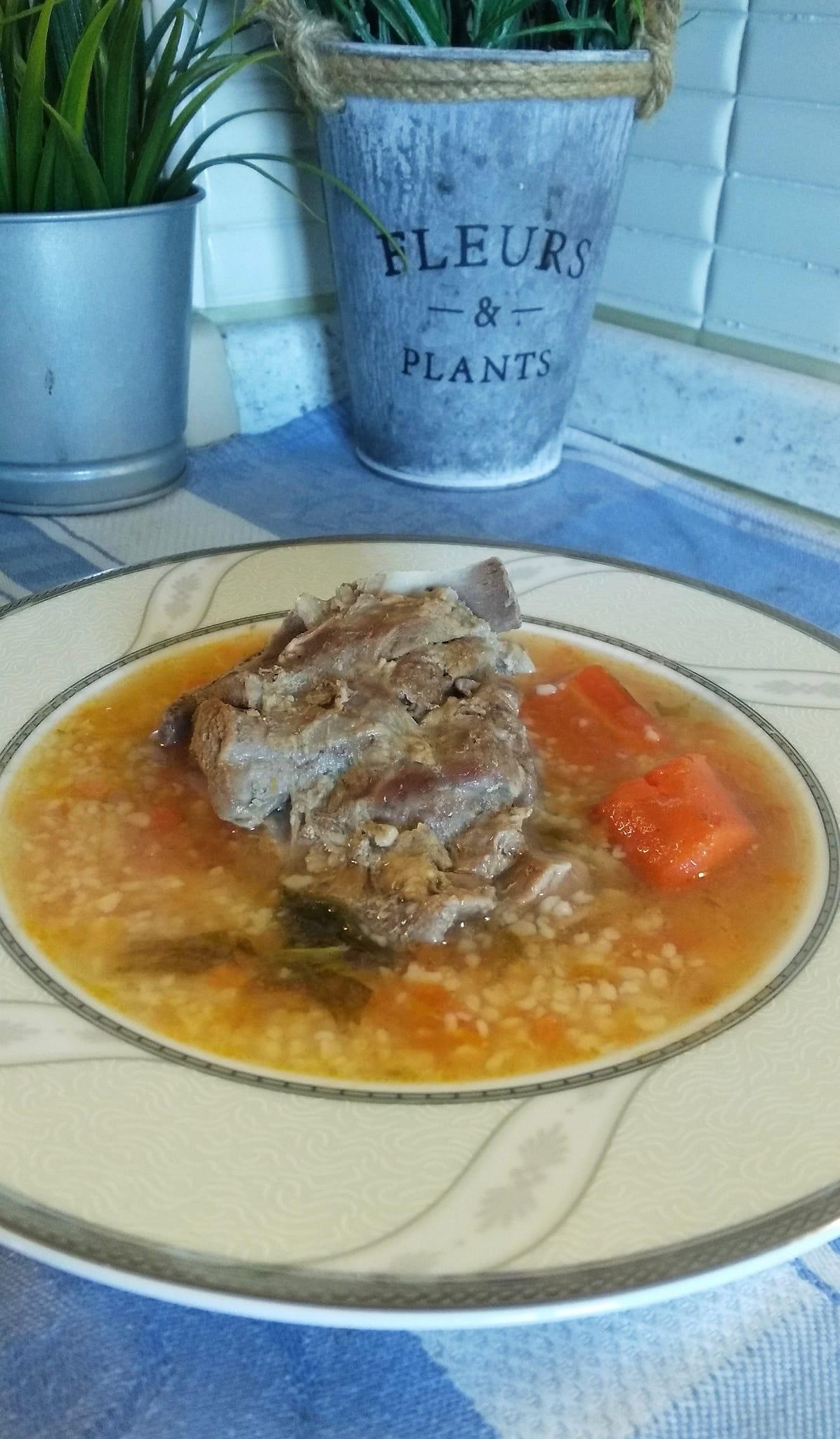 σούπα-Μετσοβίτικη-με-γίδα-και-ξινό τραχανά-συνταγή-